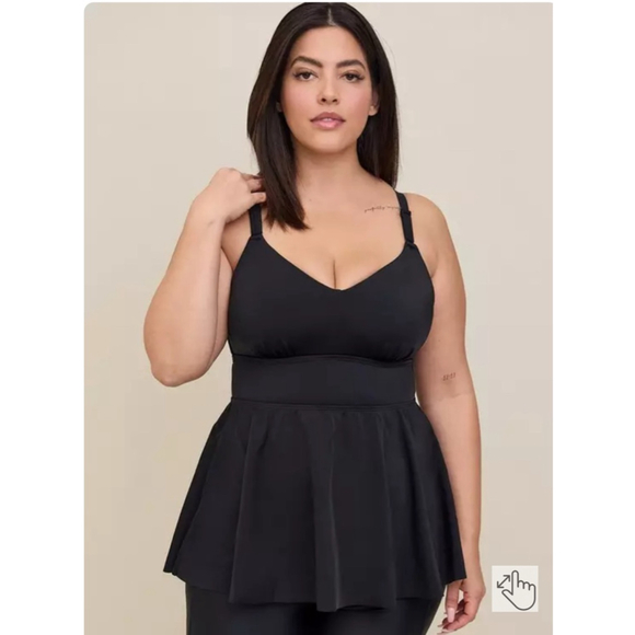TORRID Wire-Free Racerback Tankini - Picture 1 of 3